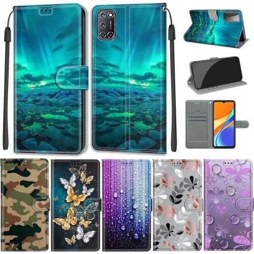 For Oppo A52 Fashion Flip Case Leather Magnetic Book Skin For Oppo A72 Cartoon Wallet Cover Kickstand For Oppo A92 Lovely Girl