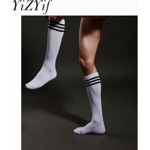 Mens Cycling Riding Bicycle Socks Outdoor Breathable Climbing Tennis Golf Socks Women Striped Under /Over-the-knee Thin Socks
