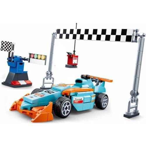 New SLUBAN Speed Champions F1 Racing Super Car Formula 1 Vehicle Building Blocks Kit Bricks Classic Moc Model Toys For Boys Gift