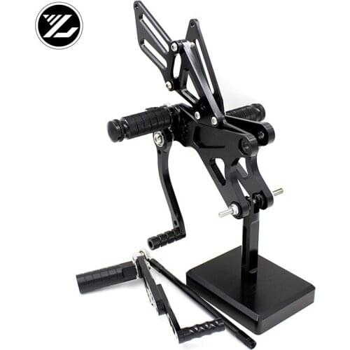 CNC Verstelbare Rearsets Achter Set Motorfiets Footrest Moto Pedaal pedal For Yamaha YZF R1 2009-2014 2010 2011 2012 2013