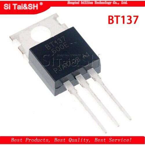 10pcs BT137-600E TO220 BT137-600 TO-220 BT137 137-600 137-600E Triacs sensitive gate 8A/600V new and original