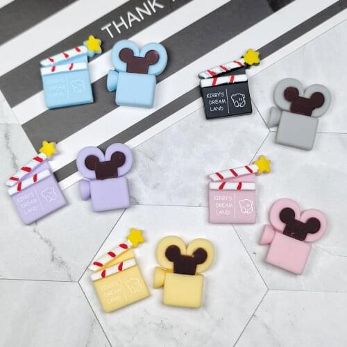 10Pcs Cartoon Projector Board Beater Flatback Resin Cabochon Scrapbooking DIY Jewelry Craft Decoration Accessories Phoebe Decor