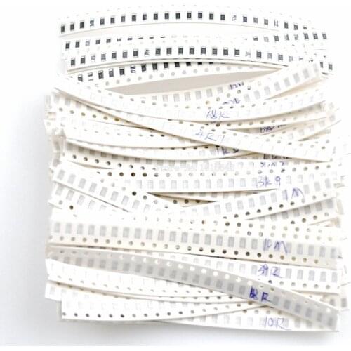 1250PCS/LOT 50 Value 1206 SMD Resistor Kit (0R~10MR) 5% 100% NEW AND ORIGINAL Chip Resistance Assorted Set
