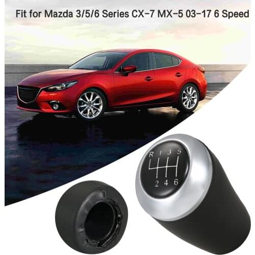 5/6 Speed Manual Car Gear Shift Knob Fit for Mazda 3/5/6 Series CX-7 MX-5 03-17 Car Styling