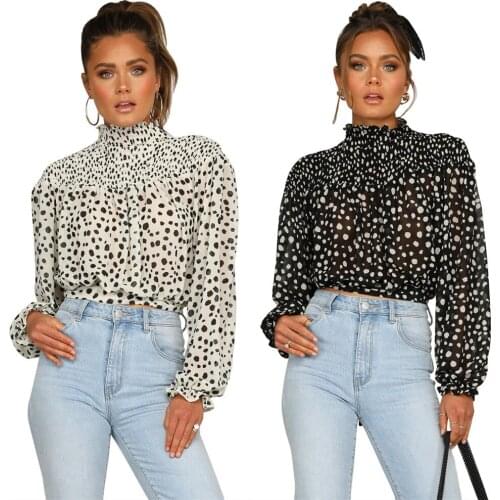 55LS6303 Autumn Winter Women Streetwear Casual Home Elegant Wave Point Lace Round Neck Snow Shirt Hot