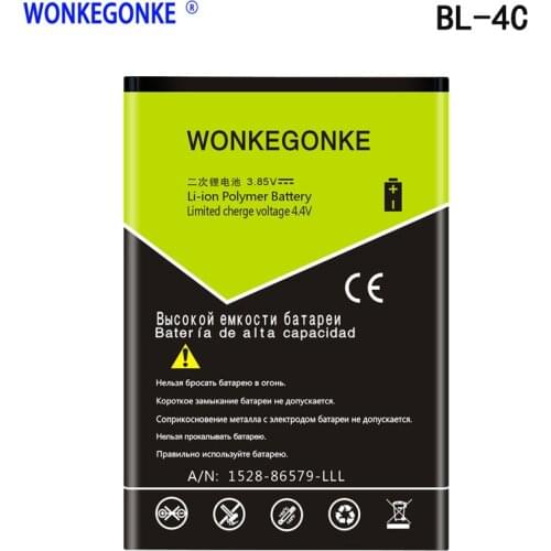 WONKEGONKE BL-4C 1500mAh Li-ion Battery for Nokia 6300 6136 6102i 2652 3108 6100 6170 6260 7270 6101 6102 6131