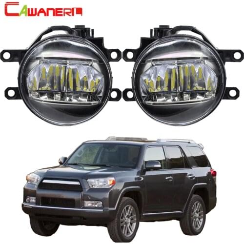 Cawanerl 2 X Car 4000LM LED Fog Light DRL Right + Left White H11 12V Accessories For Toyota 4Runner 2010 2011 2012 2013