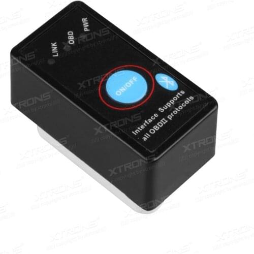 OBD01 High Quality ELM327 OBD 2 Auto Scan Tool Mini Bluetooth Diagnostics Scanner Power Adapter Supports Android