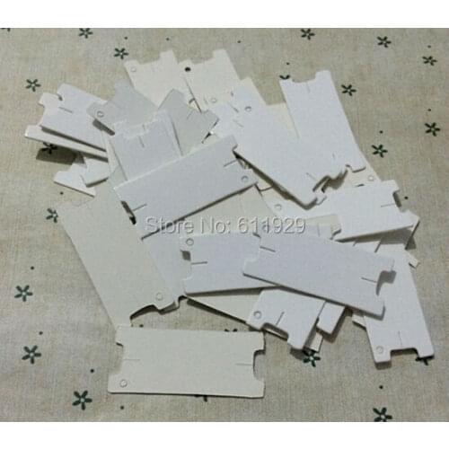 Free shipping 500 pcs a lot 1.8x4.3cm blank white paper tag/the winding card/DIY tags/cards/gift packing labels