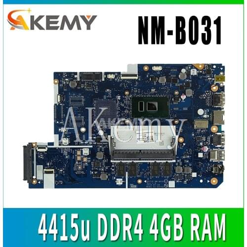 Free Shipping 5B20N89436 For Lenovo 110-17IKB 110 17IKB laptop motherboard SR348 4415u DDR4 4GB RAM DG710 NM-B031 Rev1.0