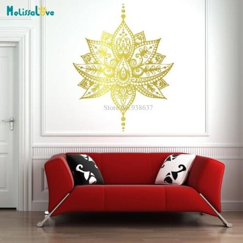 Large Size Lighting Modeling Wall Sticker Exquisite Mandala Flower Living Room Home Decoration Yoga Studio Murals BB302