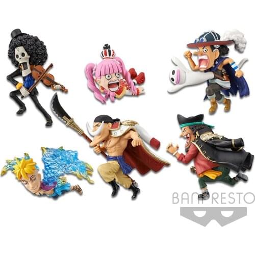 Cuteanime 100% Original Banpres Onepiece WCF Figure Running Flying Figure PVC Action Model Toys Anime Figure 6pcs/lot