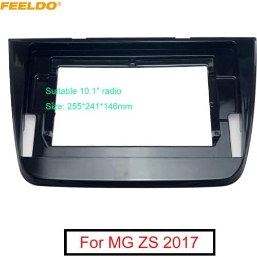 FEELDO Car Stereo 10.1" Big Screen Fascia Frame Adapter For MG ZS 2Din DVD Player Dash Audio Fitting Panel Frame Kit