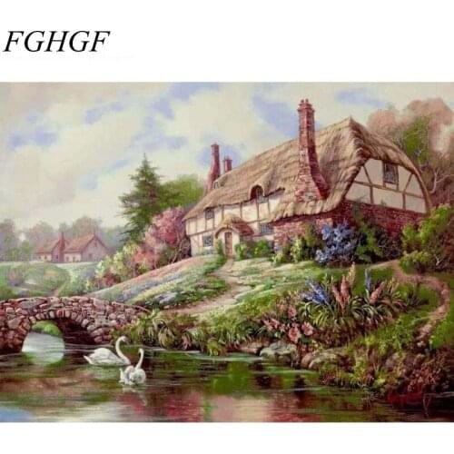 FGHGF Frameless Sailing DIY Digital Oil Painting By Numbers Kits Coloring Painting By Numbers Unique Gift For Room