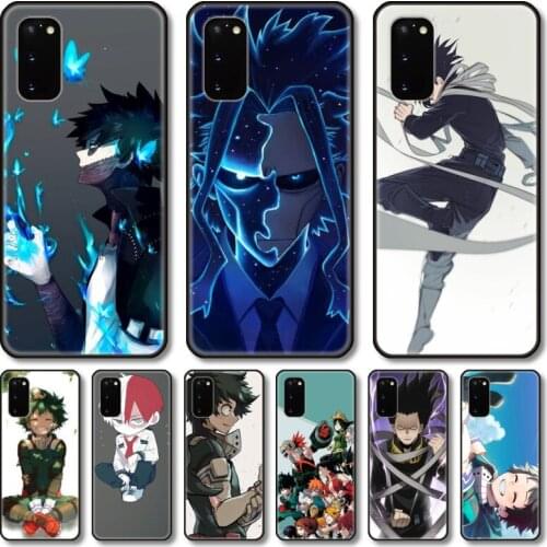 Anime hero Phone Case For Samsung Galaxy Note S21 20 10 9 E Lite UW Ultra 5G PRO Black Shell Cover