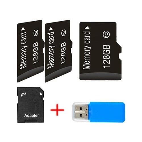 Hot selling waterproof Black Memory Card/ TF Card +transfer Adapter 128GB 8GB 16GB 32GB 64GB with card reader+box