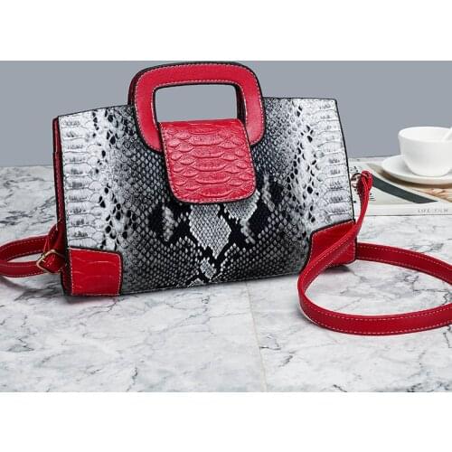 Fashion Women Pu Leather Handbags Shoulder Bag High Quality Ladies Serpentine Crossbody Bags for Women New Casual Messenger Bags