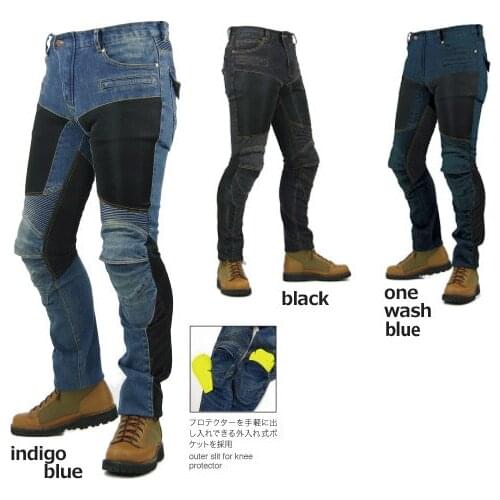 Motorcycle denim PK-719 MOTO pants fashion summer stretch breathable mesh riding trousers for men and women with 4 Pads