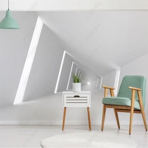3D Stereo Corridor Photo Wall Paper Modern Abstract Geometric Line Space Wall Murals Living Room Bedroom Decor Wallpaper 3D