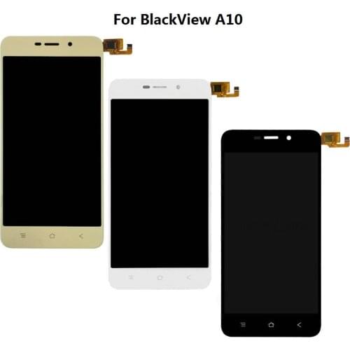 OEM Original For Blackview A10 LCD Screen and Digitizer Touch Screen Assembly Black White Gold