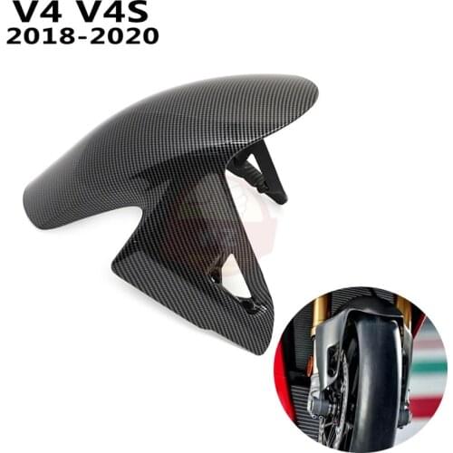 For Ducati Panigale V4 V4S 2018 2019 2020 Motorcycle Accessories Carbon Fiber ABS Front Fender Front Wing Fender Splash Guard