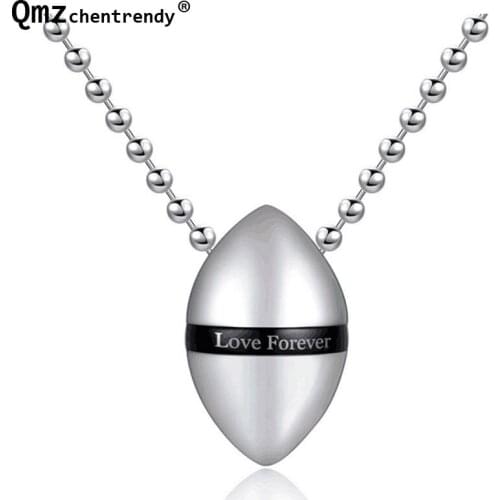 High quality Love forever Stainless Steel Cremation Pets Ash perfume bottle Pendants Necklace Oval Shape Keepsake Urn Jewelry