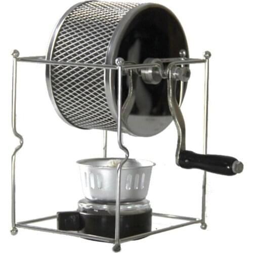 Protable Manual Handy Coffee Bean Roaster Set Stainless Steel Mill Hand Crank