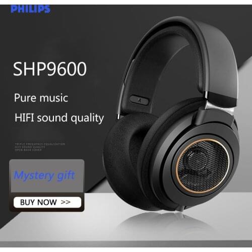 Philips SHP9600 Music Wired Earphone Gaming Headphones with 3m Long HIFI SHP9500 upgrade for Computer Android Huawei Samsung