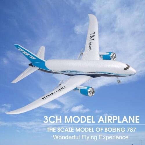 QF008 RC Plane 2.4G 3CH EPP 550mm Wingspan 6-Axis Gyro Bar Flying Model Plane Toys Kids Gifts DIY RC Airplane RTF