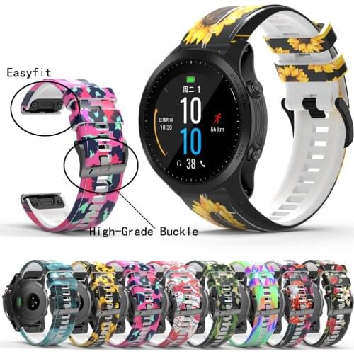 22 26mm Silicone Sport Silicone Watchband Strap for Garmin Fenix 5X 6X Pro 5 6 935 Plus 3 3HR/D2 bravo Watch Easyfit Wrist Band