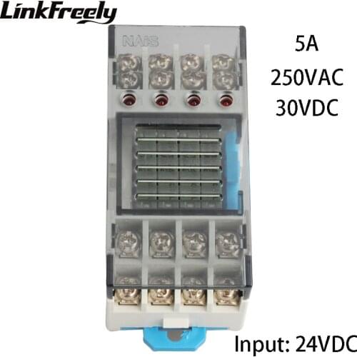 RT3S- 24V High Quality Integrated Micro Relay Base Input 24V DC Output 250V AC 30V DC 5A Terminal Relay Mudule Group