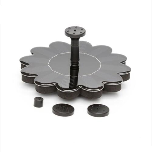 1.4W Solar Fountain Water Pump, Solar Bird Bath Fountain, 4 Nozzles, for Bird Bath, Outdoors, Pool, Pond, Easy to Install