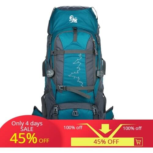 Outdoor sports professional mountaineering backpack travel leisure camping rain protection large capacity double shoulder