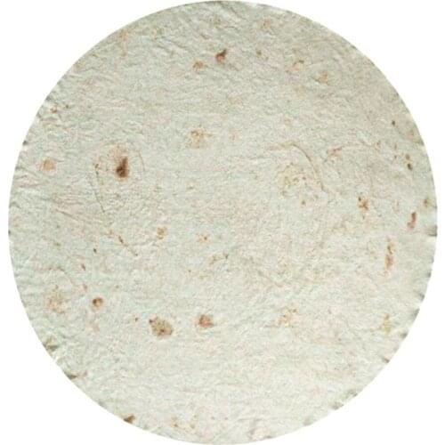 Tortilla Wrap Blanket Burrito Round Wrap Throw Blanket Novelty Food Blankets