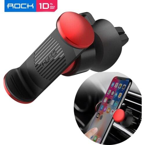 ROCK Phone Holder Universal Air Vent Car Mount Adjustable Car Phone Holder for Most Smartphones and Nagigators держатель