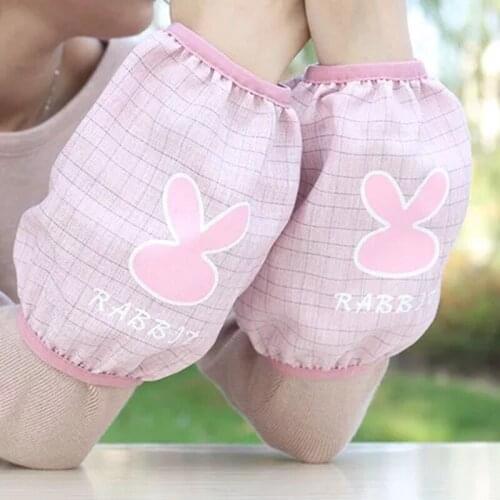 Korean version of the autumn and winter long double sleeves lace embroidery anti-dirty and anti-dirty ladies down jacket sleeves