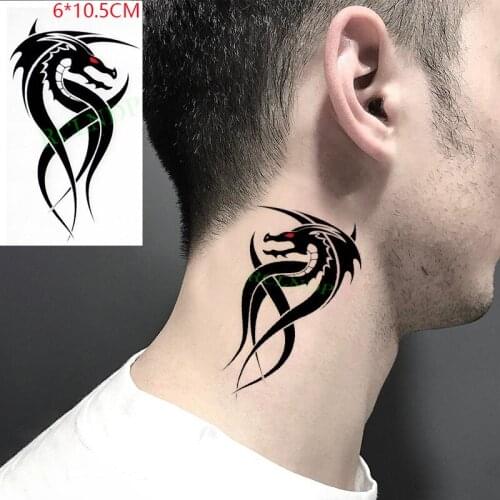 Waterproof Temporary Tattoo Sticker Dragon Animal Ins Cute Cartoon Body Art Flash Tatoo Fake Tatto for Women Men