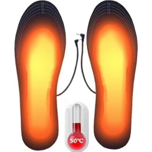 Rechargeable Unisex Winter Warmer Foot USB Charging Electric Heated Insoles For Shoes Heating Insole Boots Heater Pads