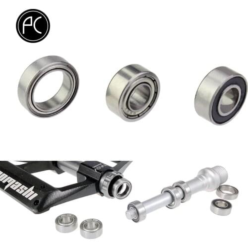 PCycling 2pcs Bicycle Pedal Bearing Stainless Steel Sealed Bearing Cycling Pedals Dust-proof Lubricating Bearings Repair Parts