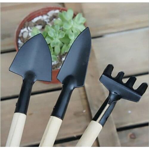 3PCS Mini Garden Planting Hand Tool Supplies Set Pot Planting Tool rake Spade Shovel Garden Hand Tool