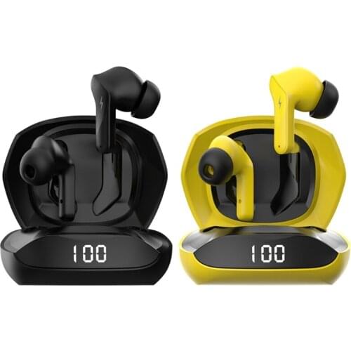 Ajazz a1 Wireless Bluetooth 5.0 Headset Sweatproof Gaming Noise ENC Reduction In-ear Earplugs for Travel/Gym Drop Shipping