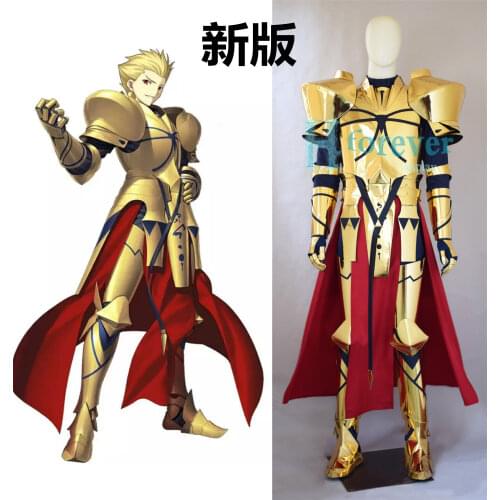 Anime! Fate/Zero/stay night/Grand Order Gilgamesh Batlle Suit Uniform Cosplay Costume Halloween Carnival Outfit Free Shipping