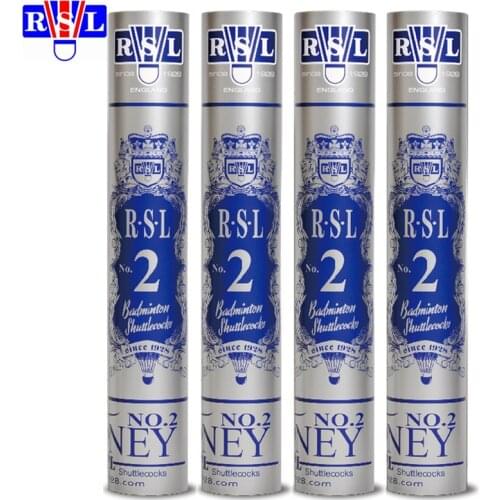 Free ship Original RSL shuttlecock RSL NO.2 badminton Shuttlecock top grade duck feather shuttlecock for tournament 5dozens/lot