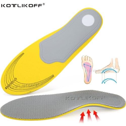 Adults Breathable Orthopedic Insoles Flat Foot Insert Support Pads Orthotic Gel High Arch Support Insoles orthopedic Foot pain