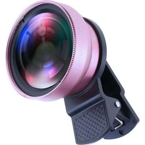 Mobile Phone Lens 0.45x Wide Angle Len Macro Universal Camera Lens For Iphone Phone 49uv High Definition Len