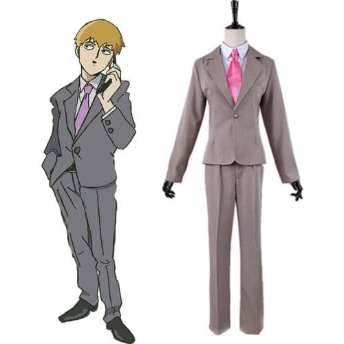 Anime Mob Psycho 100 Cosplay Costumes Arataka Reigen Cosplay Costume Halloween Carnival Party Suit Uniform Cosplay Costume
