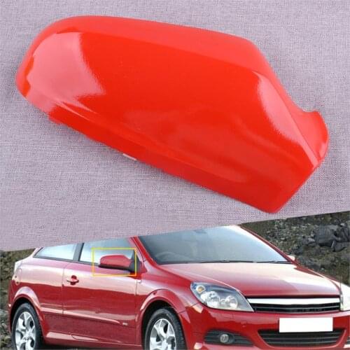Red Right Side Car Rearview Wing Mirror Cover Cap Fit For Vauxhall Opel Astra H MK5 2004 2005 2006 2007 2008 2009 Replacement