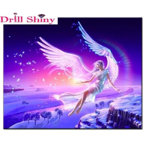 Beauty The Fairy angel Needlework DIY Diamond Painting Crystal Cross Stitch Square Drill Pictures Home Decoration Rhinestone