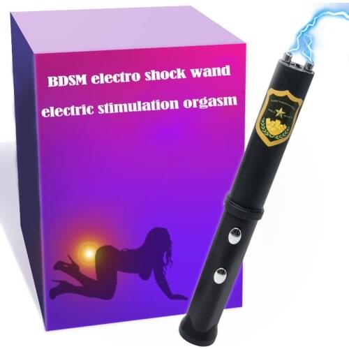 Men and Women BDSM Electro Shock Masturbator Wand Pulse Electric Stimulation Nipple Torture Clitoris Stimulator Adult Sex Toys
