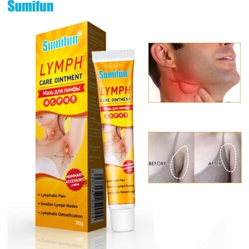 New 1Pcs Sumifun Lymphatic Detox Cream Herbal Underarm Neck Lymph Plaster Swelling Pain Relief Ointment Medical Patch Body Relax